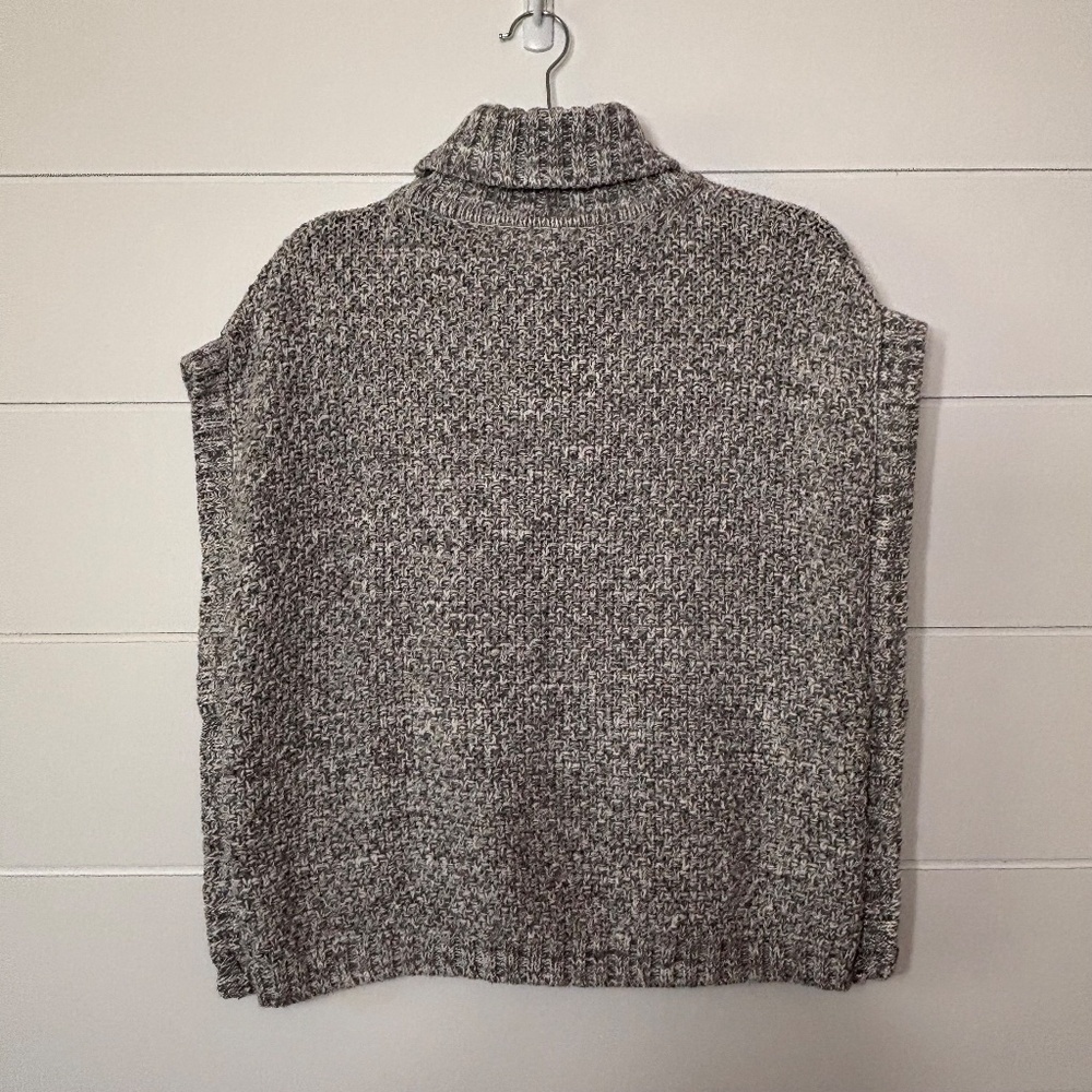 Nula Bug cotton blend turtleneck cable knit sleeveless sweater size US 8 - Picture 2 of 15